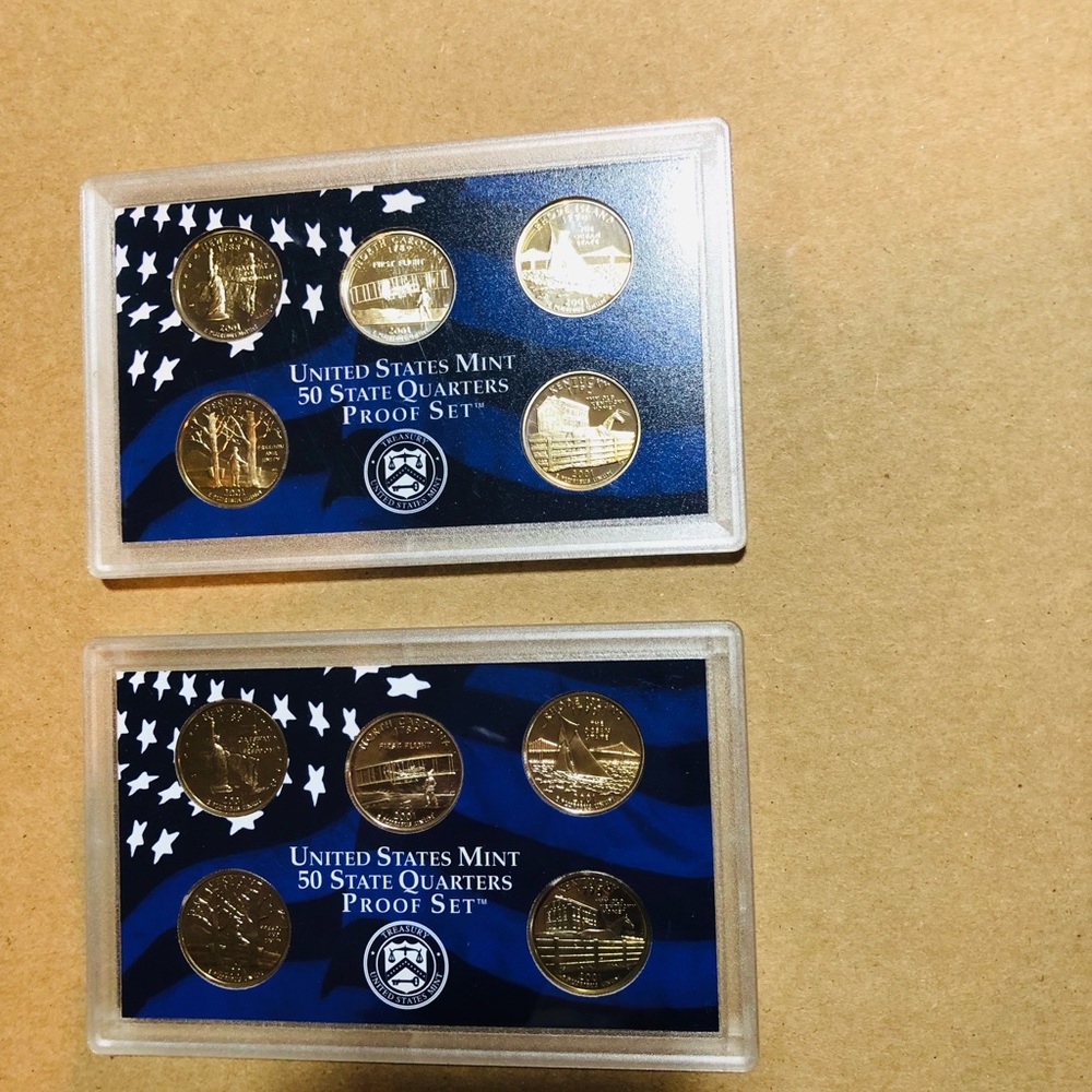 United States mint 50 state quarters proof sets